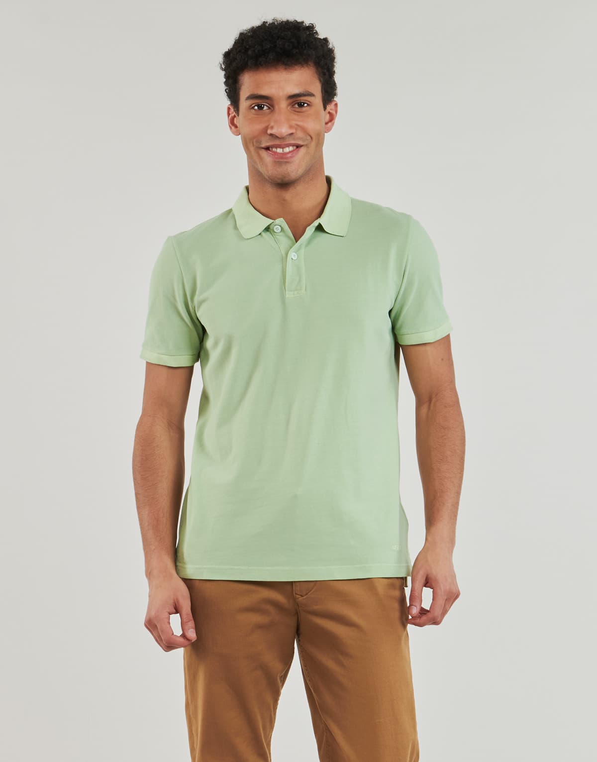 Men's Polo Shirts Geox Green