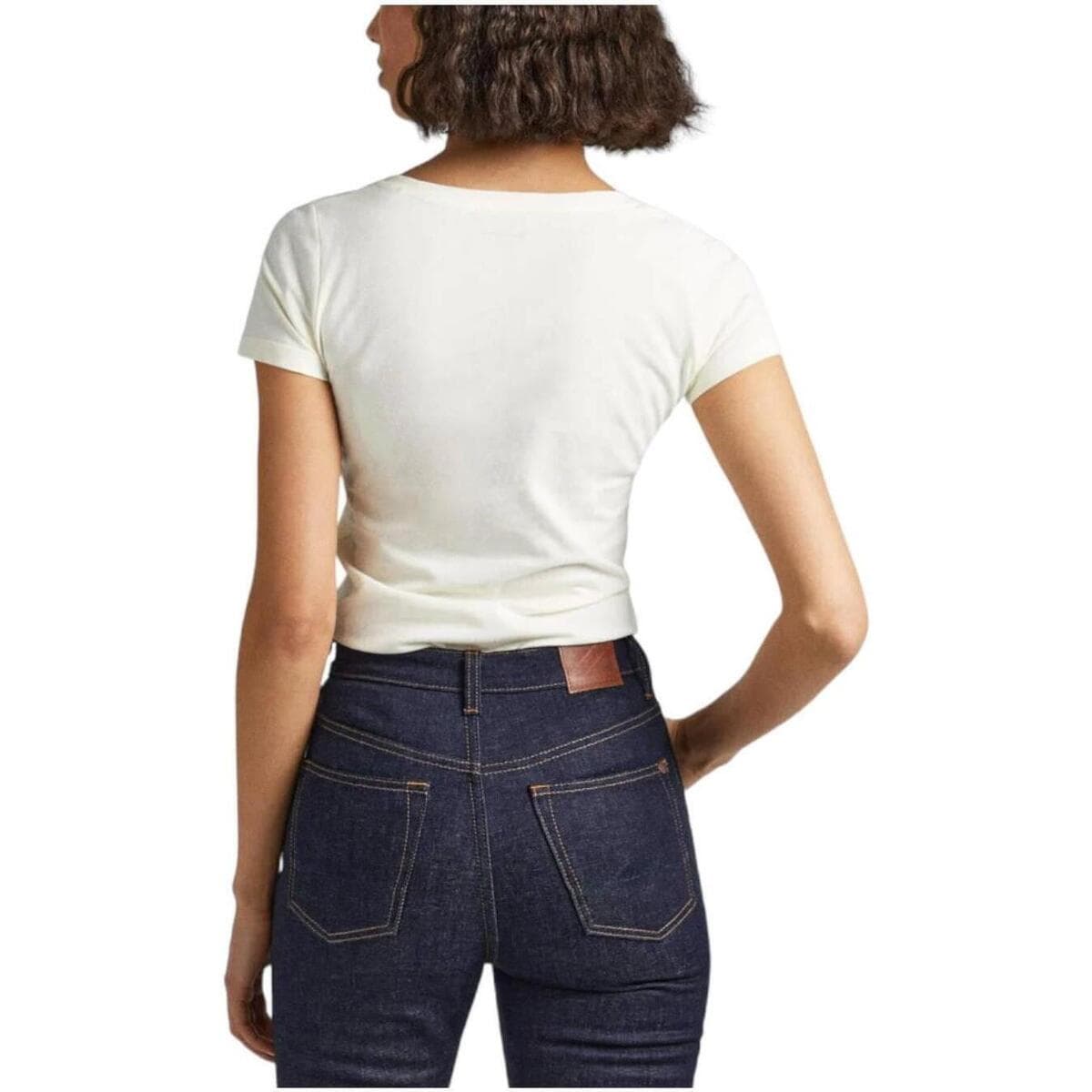 Women's T-Shirts Pepe Jeans Beige
