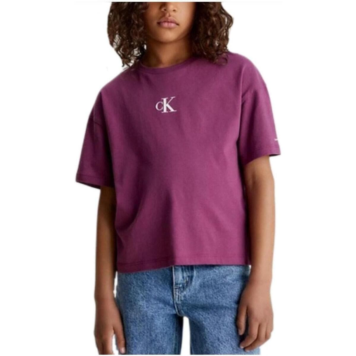 Girls' T-Shirts Calvin Klein Purple