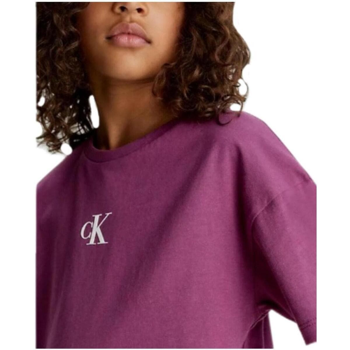 Girls' T-Shirts Calvin Klein Purple