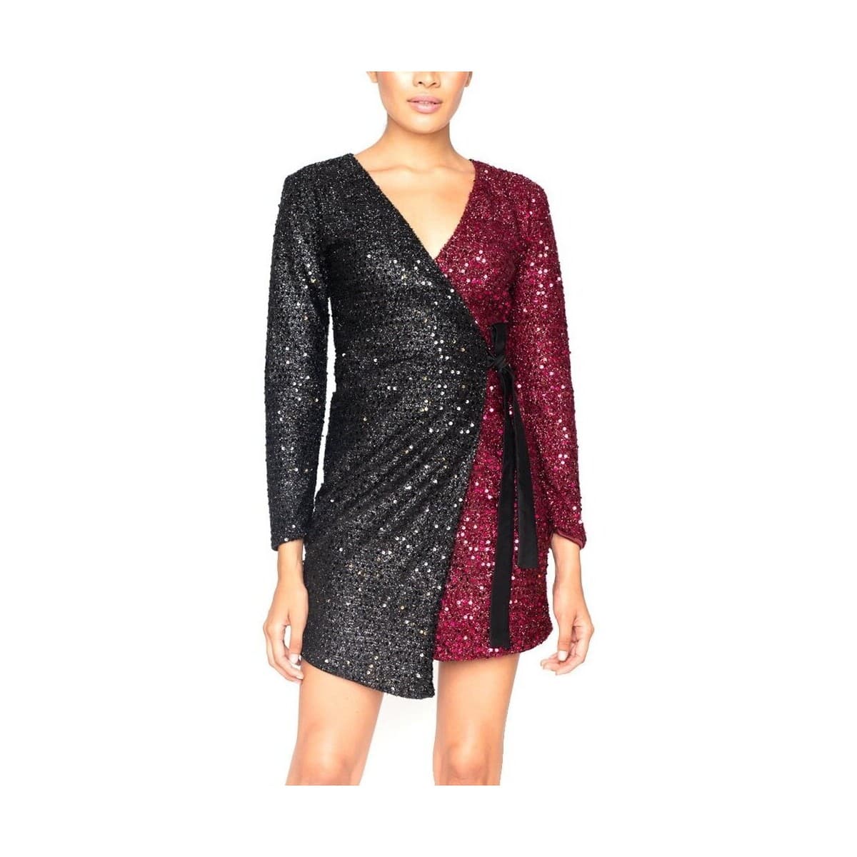 Φορέματα Lace FAUX LEATHER DRESS WOMEN