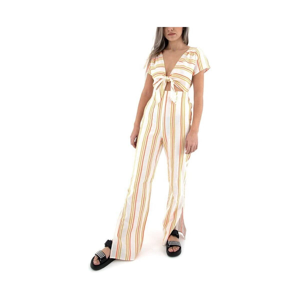 Ολόσωμες φόρμα Kendall & Kylie KKC.0SR.031.R02 NEON STRIPE JUMPSUIT WOMEN KENDALL KYLIE
