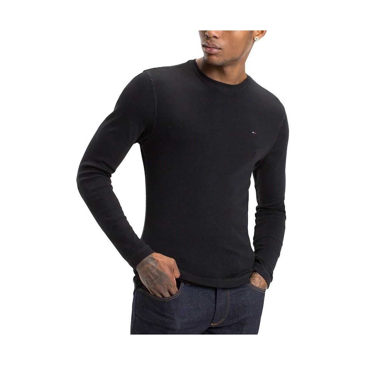 Μπλουζάκια με μακριά μανίκια Tommy Hilfiger TOMMY JEANS ORIGINAL RIB T-SHIRT MEN