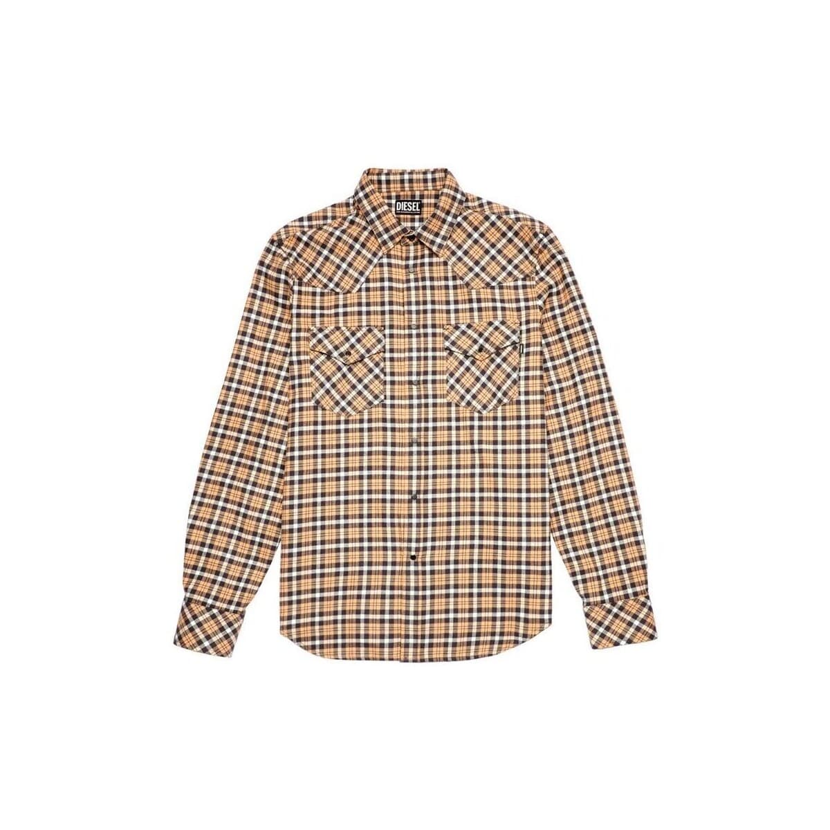 Πουκάμισο με μακριά μανίκια Diesel S-EAST CHECK SHIRT MEN