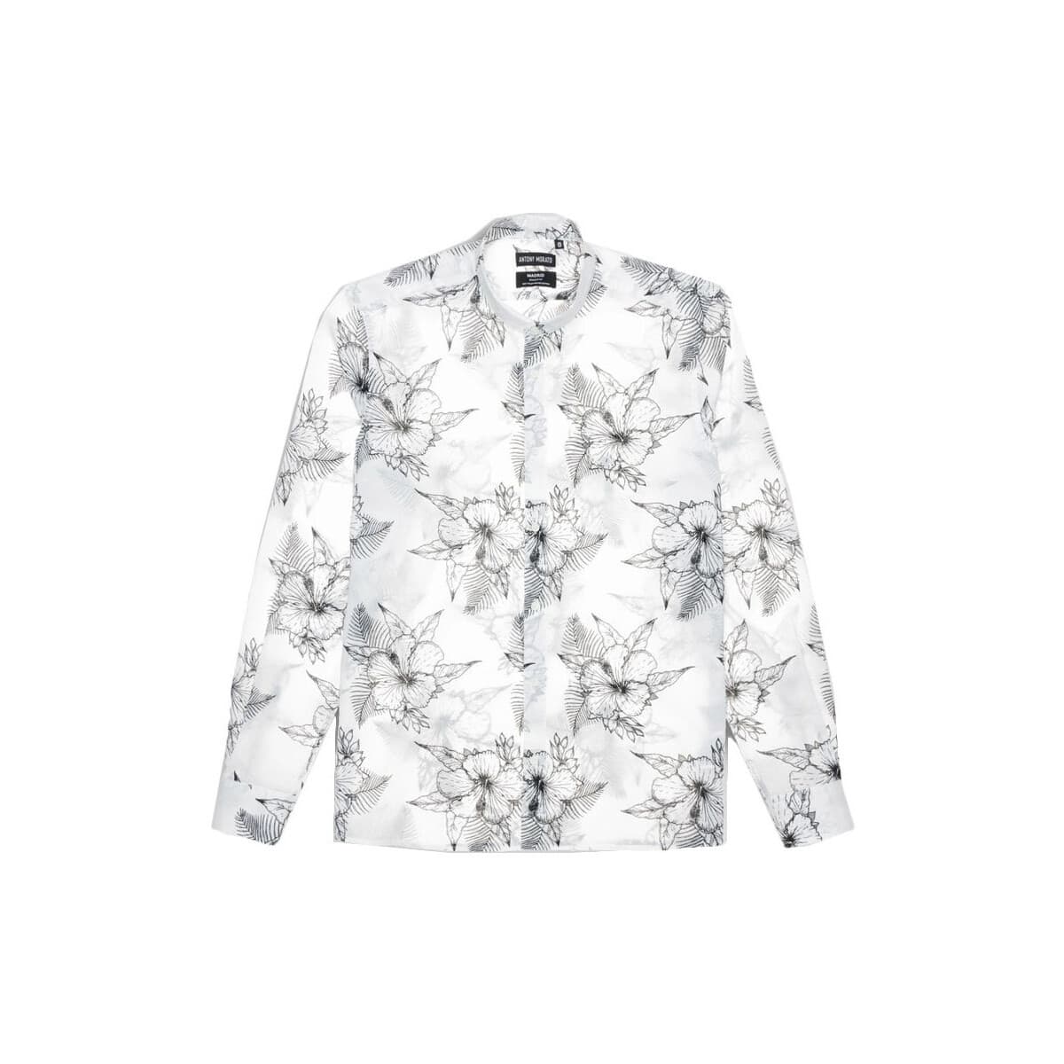 Πουκάμισο με μακριά μανίκια Antony Morato MADRID MAO COLLAR STRAIGHT FIT SHIRT MEN