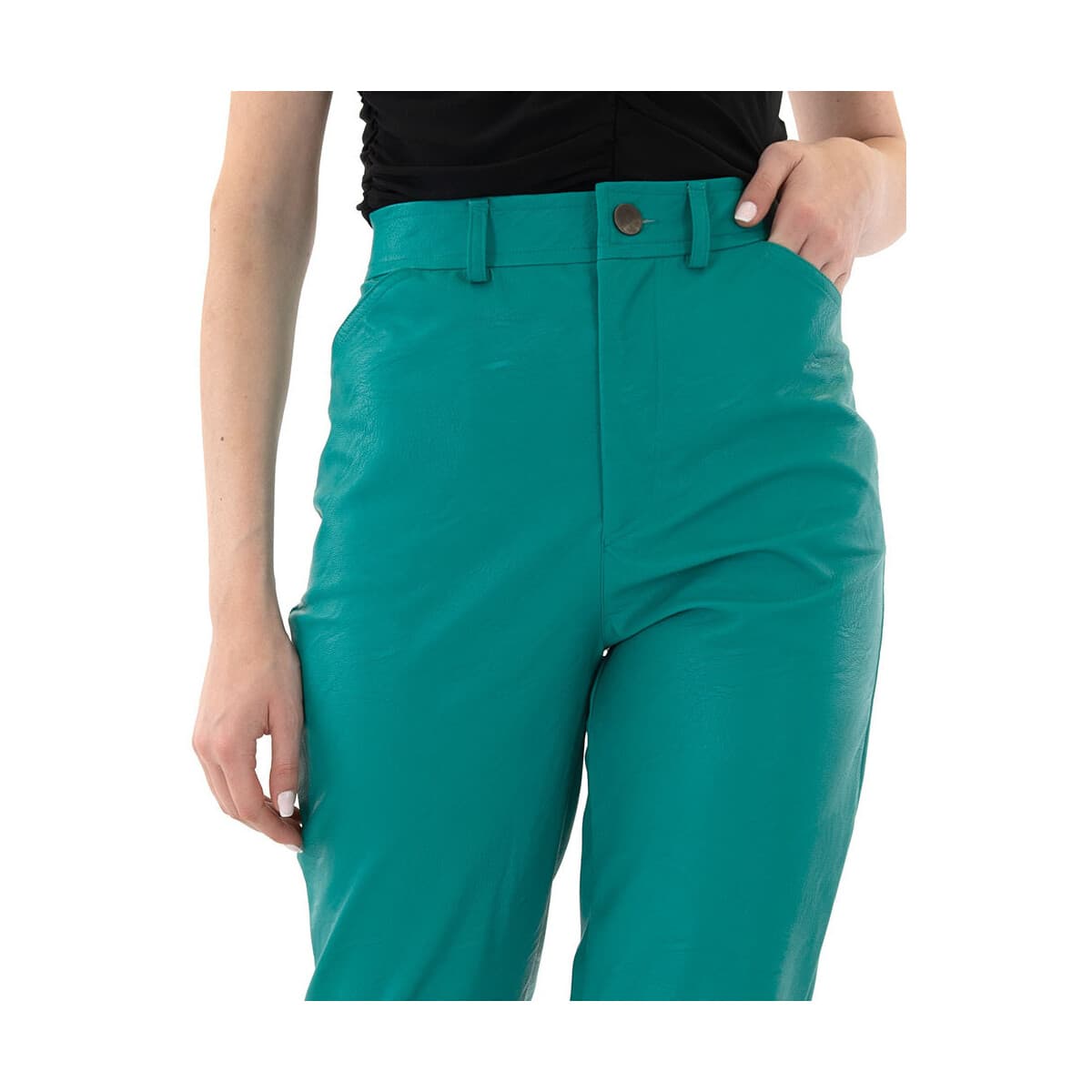 Women's Pants Black N Black Multicolor