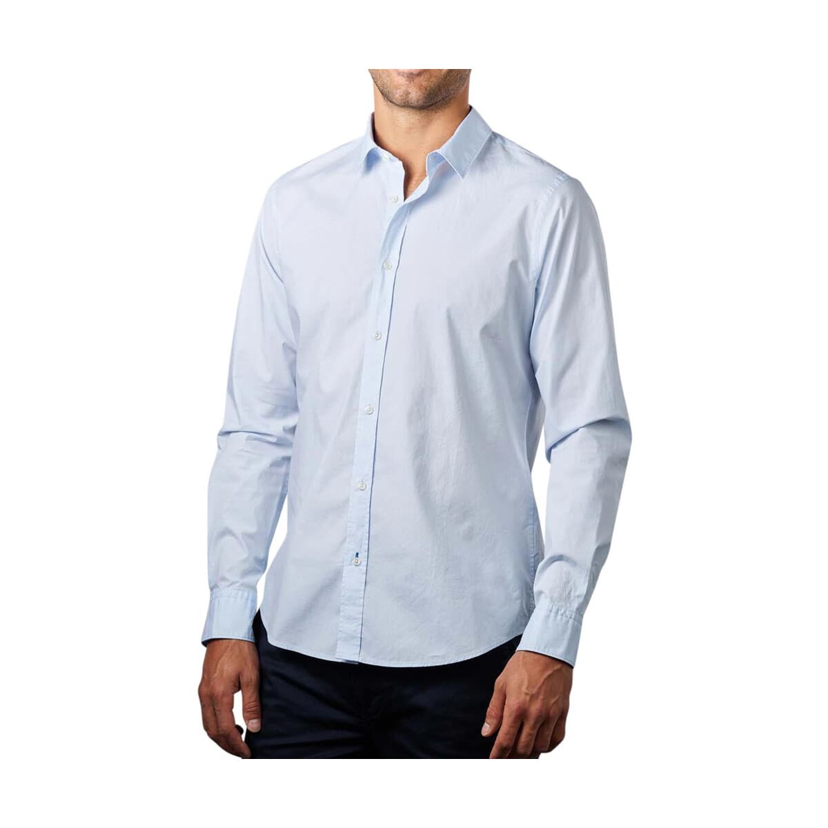 Πουκάμισο με μακριά μανίκια Scotch & Soda SOLID SLIM FIT SHIRT MEN SCOTCH SODA