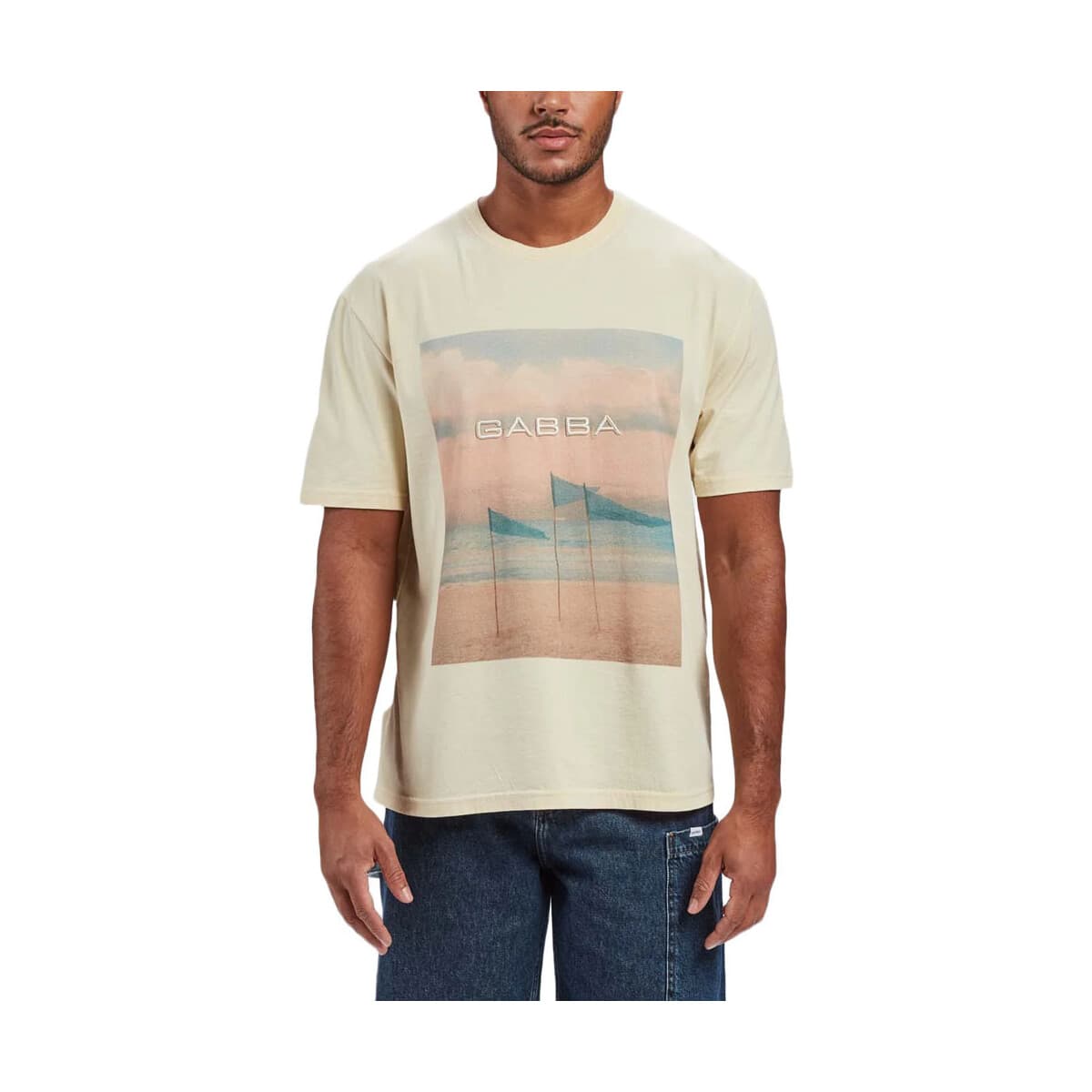 T-shirt με κοντά μανίκια Gabba NIGEL FLAG PRINT T-SHIRT MEN