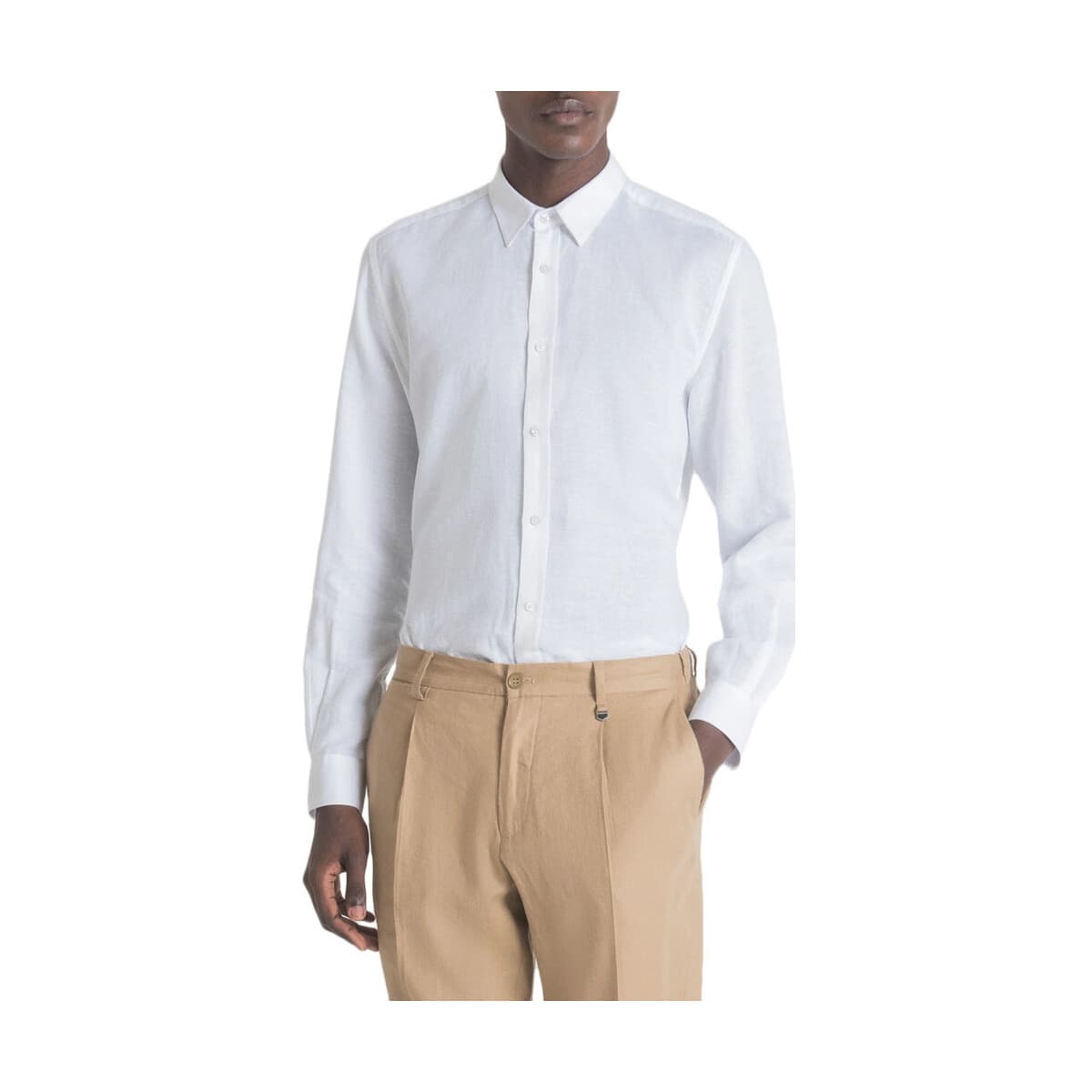 Πουκάμισο με μακριά μανίκια Antony Morato ALICANTE TIMELESS SLIM FIT SHIRT MEN