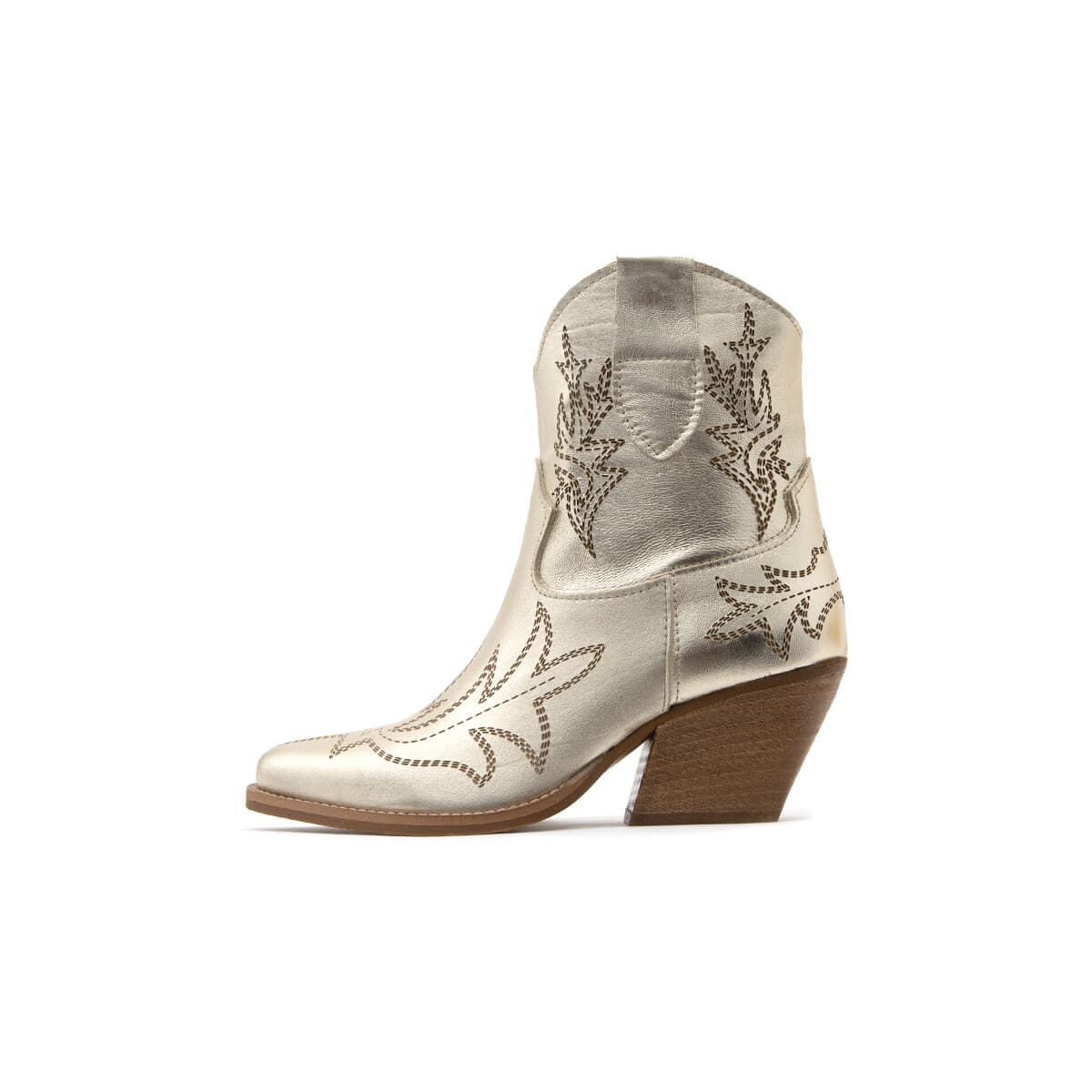 Μποτάκια/Low boots Once LEATHER ANKLE BOOTS WOMEN