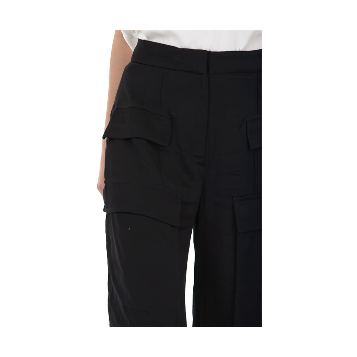 Women's Pants Black N Black Multicolor