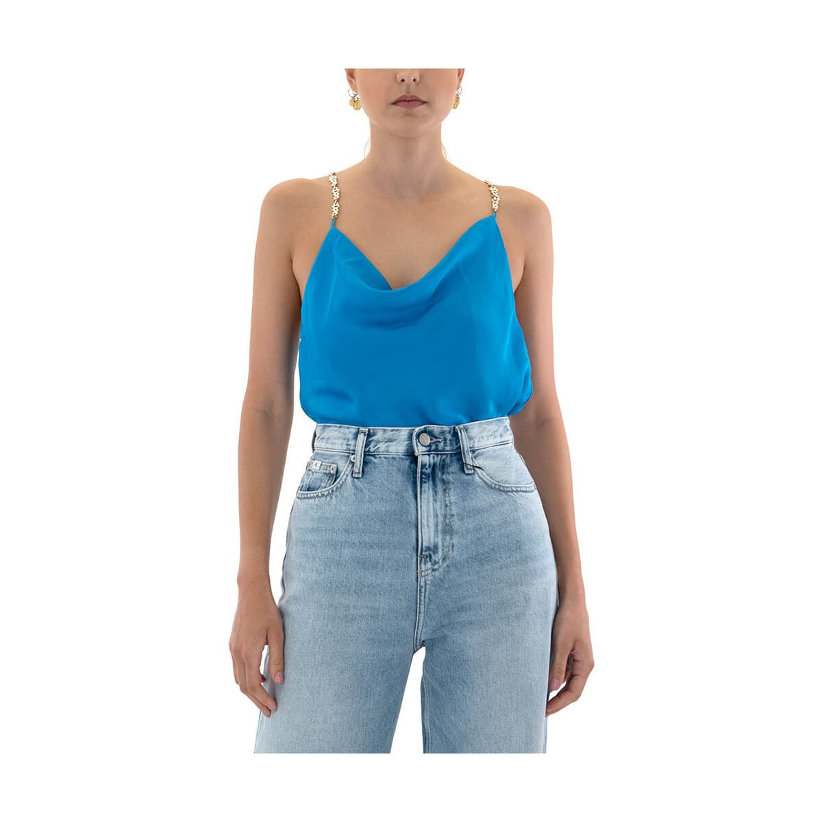 Μπλουζάκια με μακριά μανίκια Studio 83 CINDY SATIN TOP WOMEN