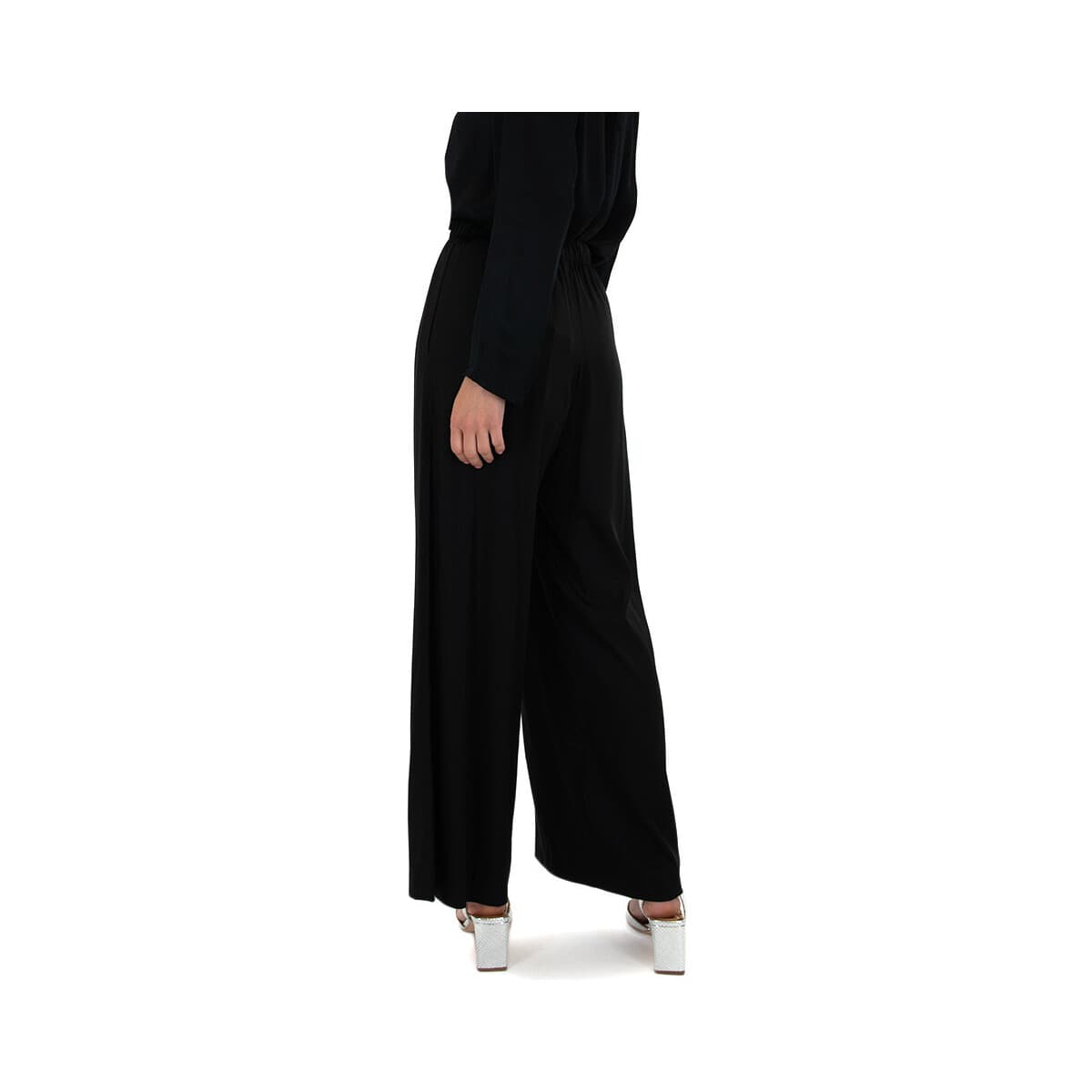 Women's Pants Black N Black Multicolor