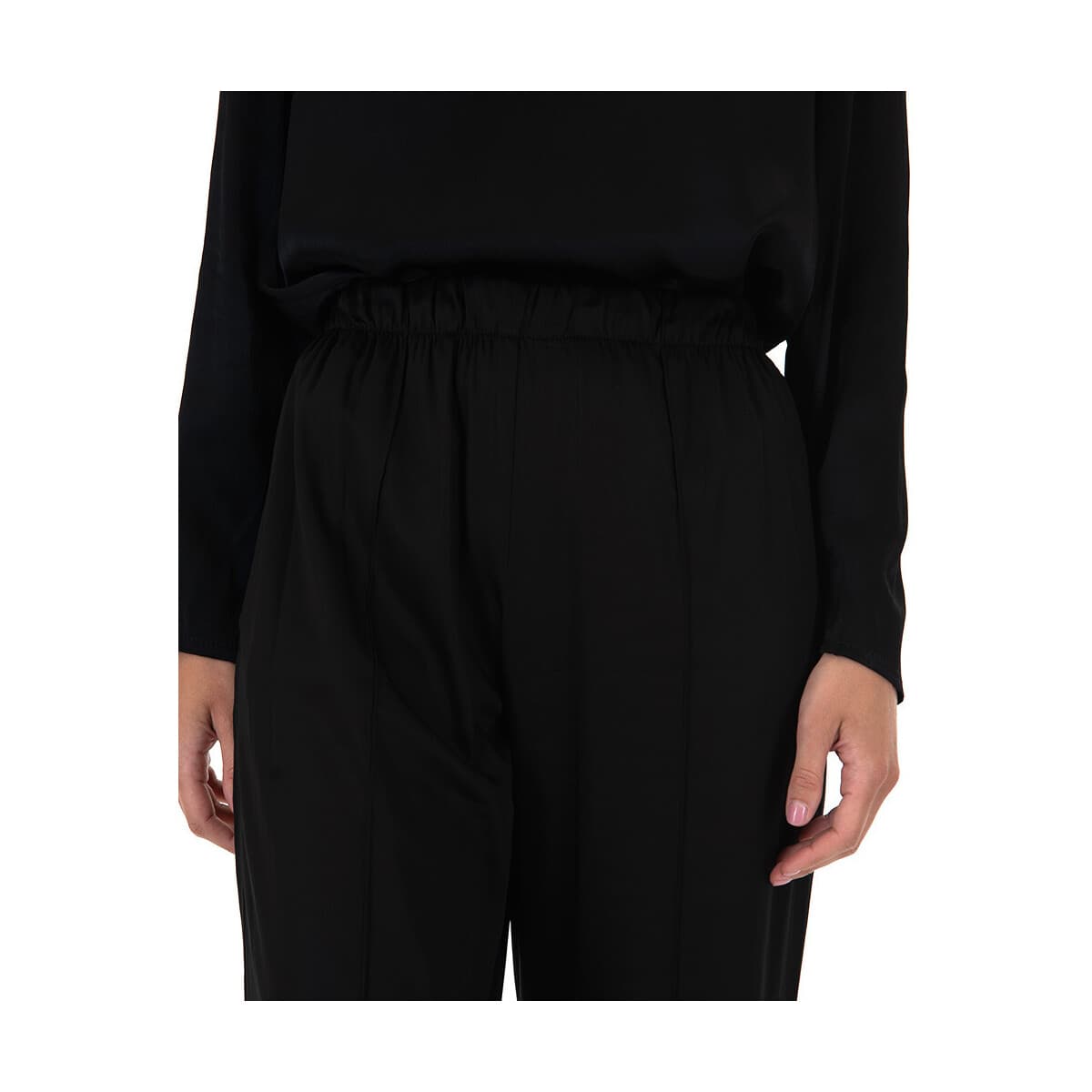 Women's Pants Black N Black Multicolor