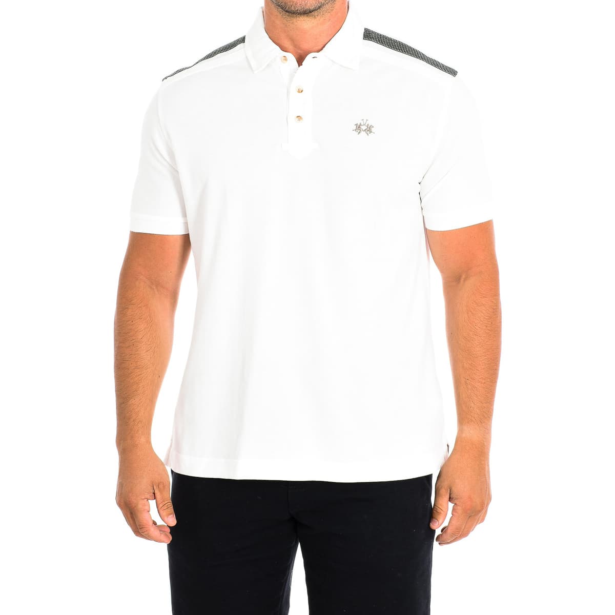 Men's Polo Shirts La Martina White