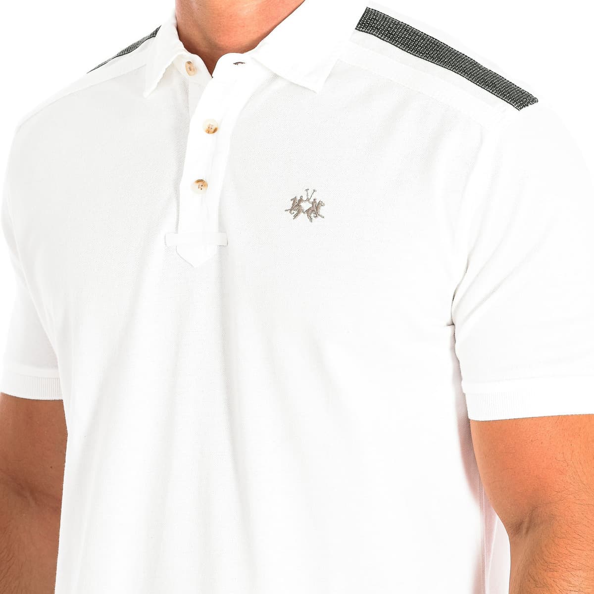 Men's Polo Shirts La Martina White