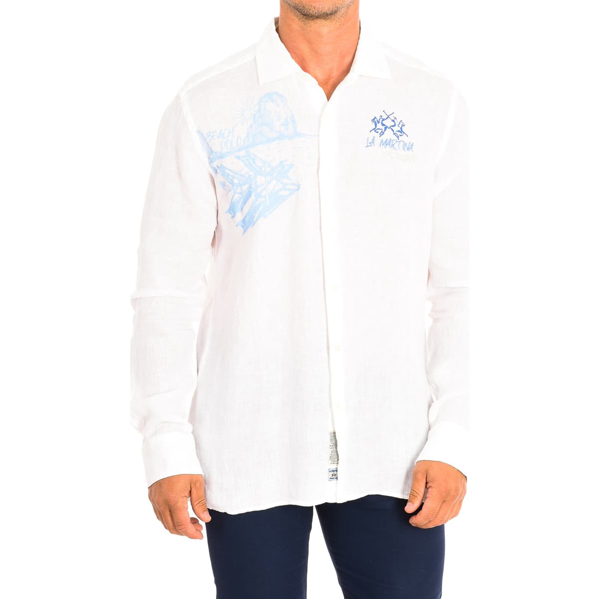 Πουκάμισο με μακριά μανίκια La Martina TMC304-TL319-00001