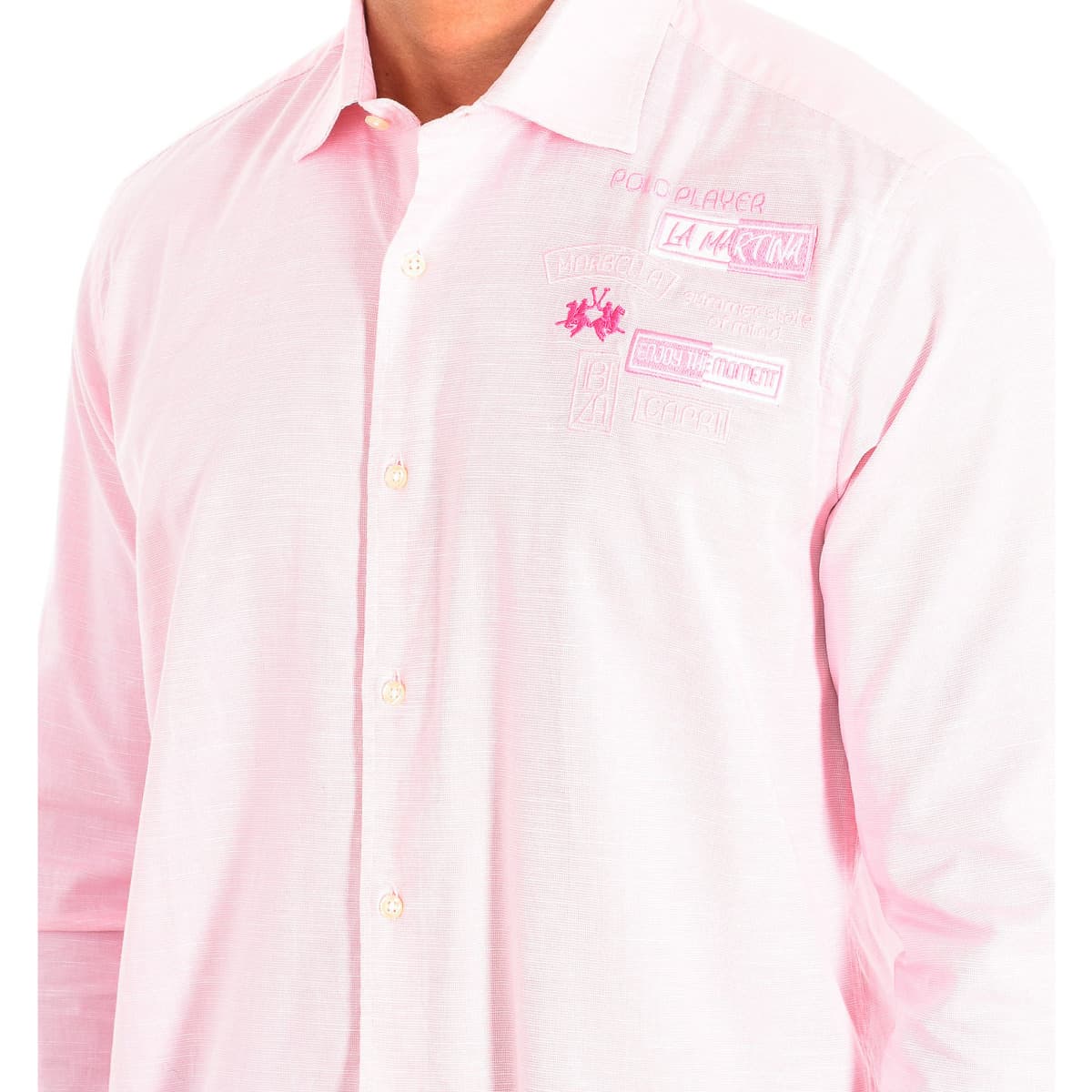 Men's Shirts La Martina Pink