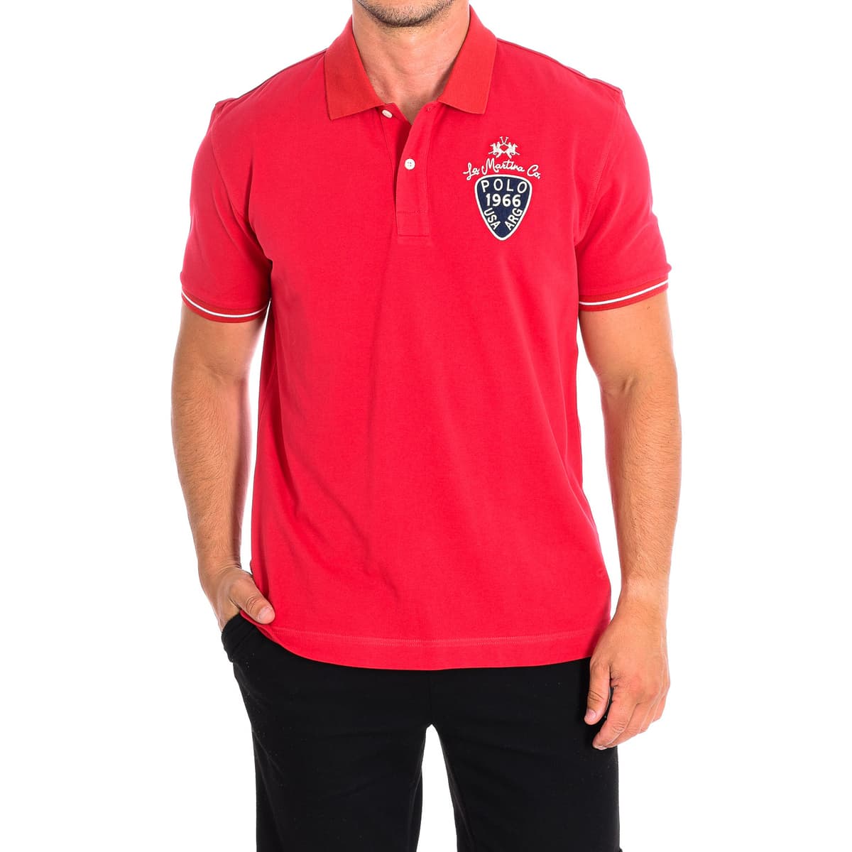 Men's Polo Shirts La Martina Red