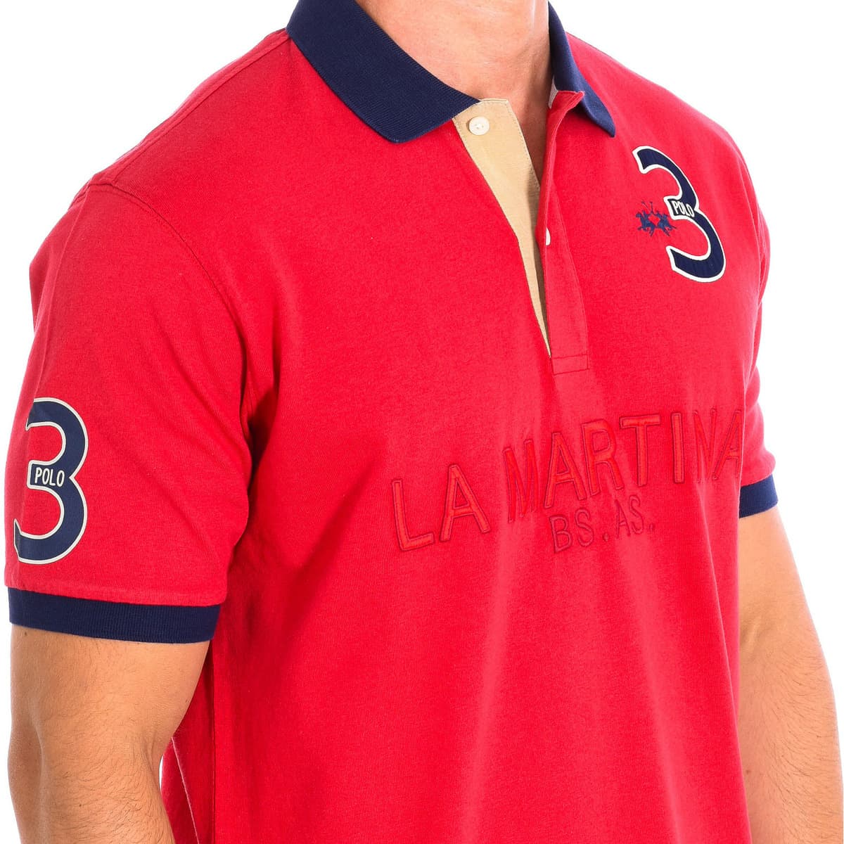 Men's Polo Shirts La Martina Red
