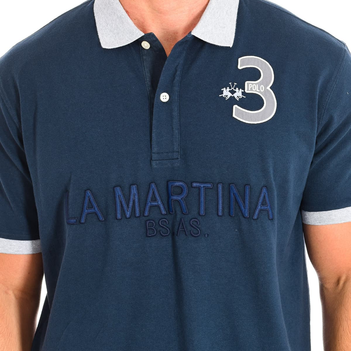 Men's Polo Shirts La Martina Gray
