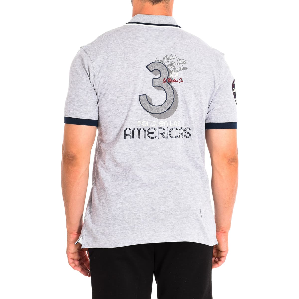 Men's Polo Shirts La Martina Gray