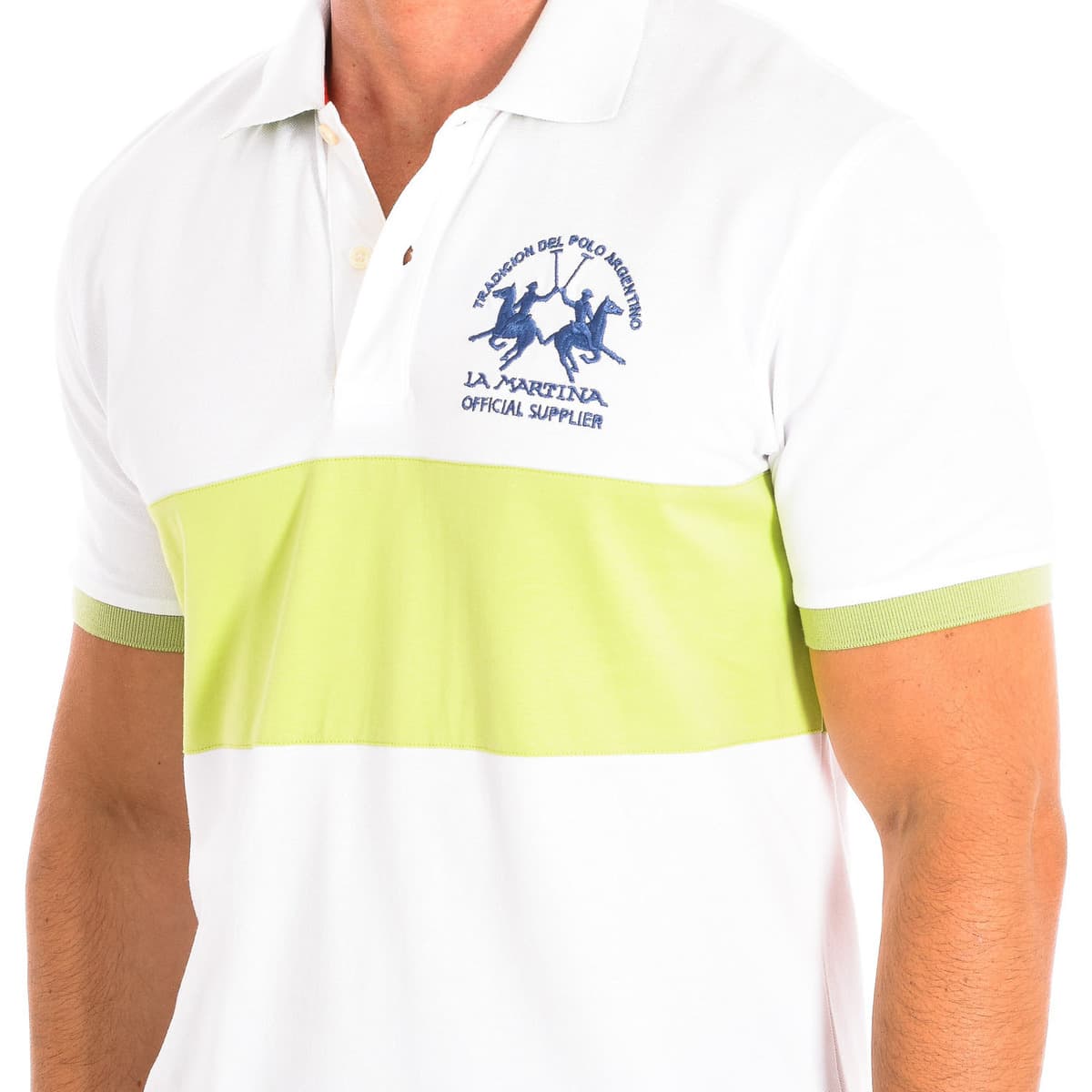 Men's Polo Shirts La Martina White