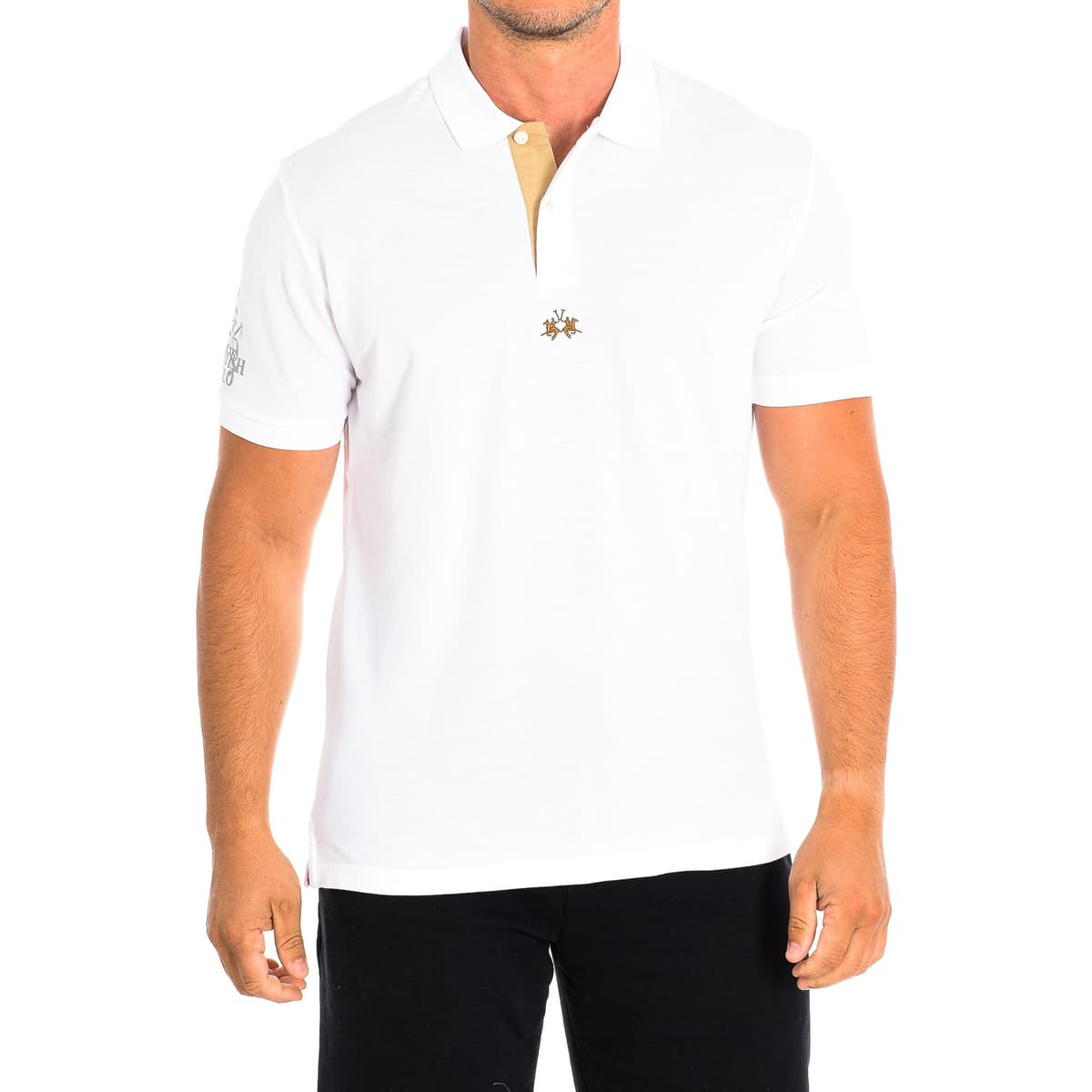 Men's Polo Shirts La Martina White