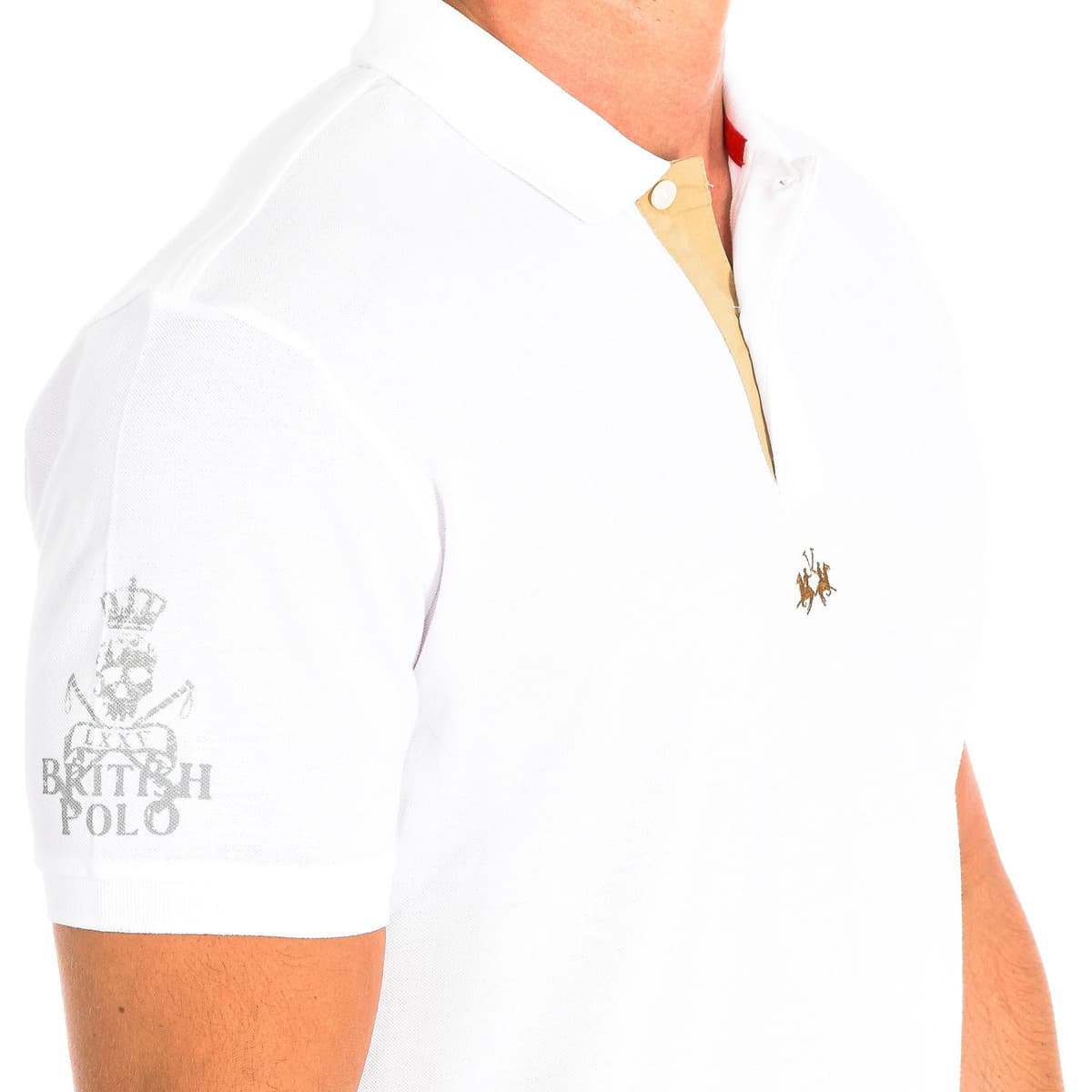 Men's Polo Shirts La Martina White