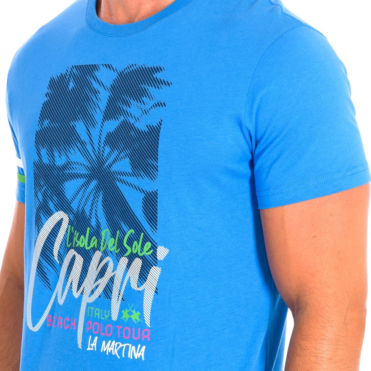 Men's T-Shirts La Martina Blue