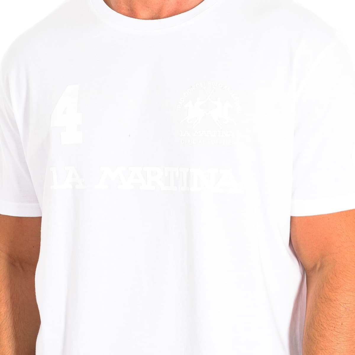 Men's T-Shirts La Martina White