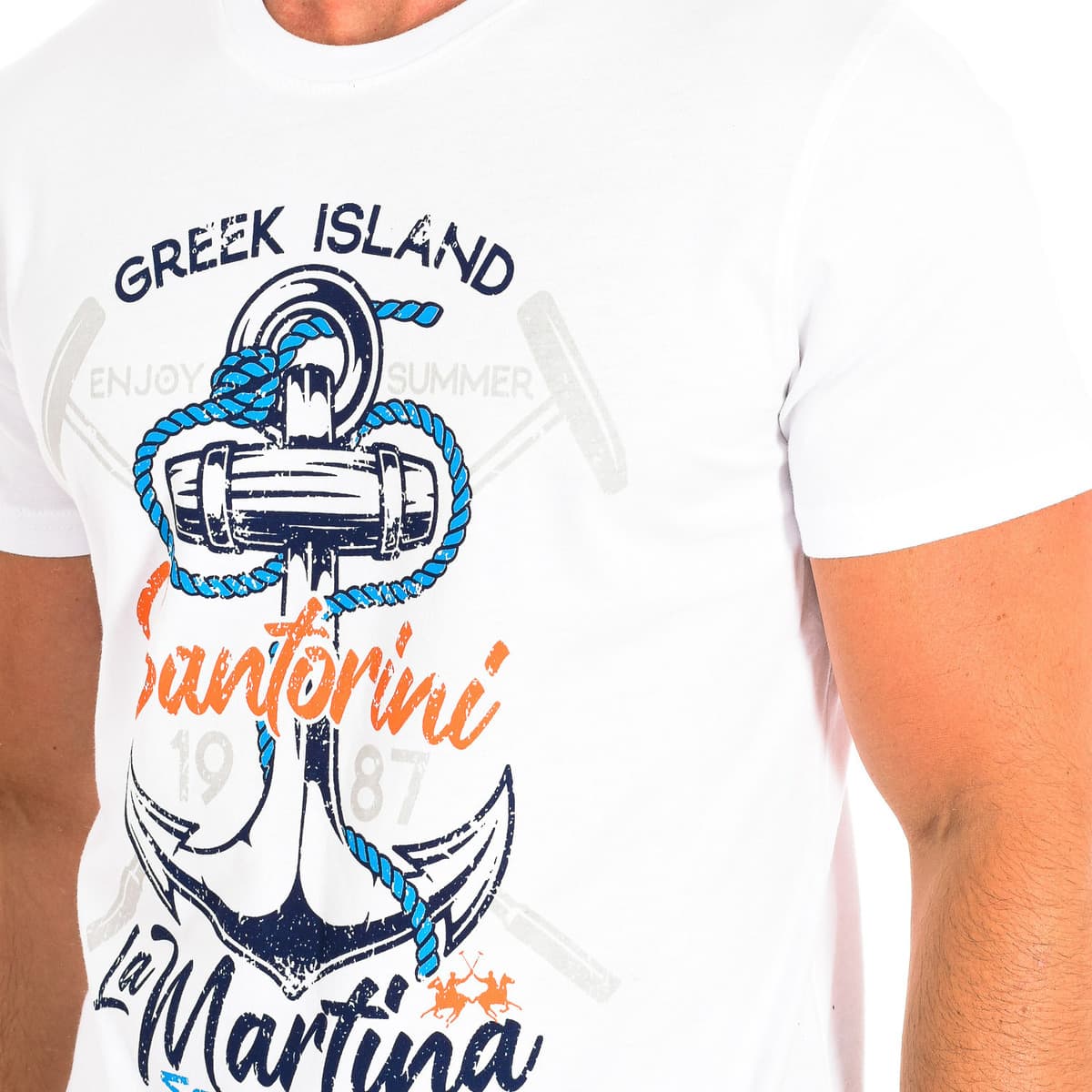 Men's T-Shirts La Martina White