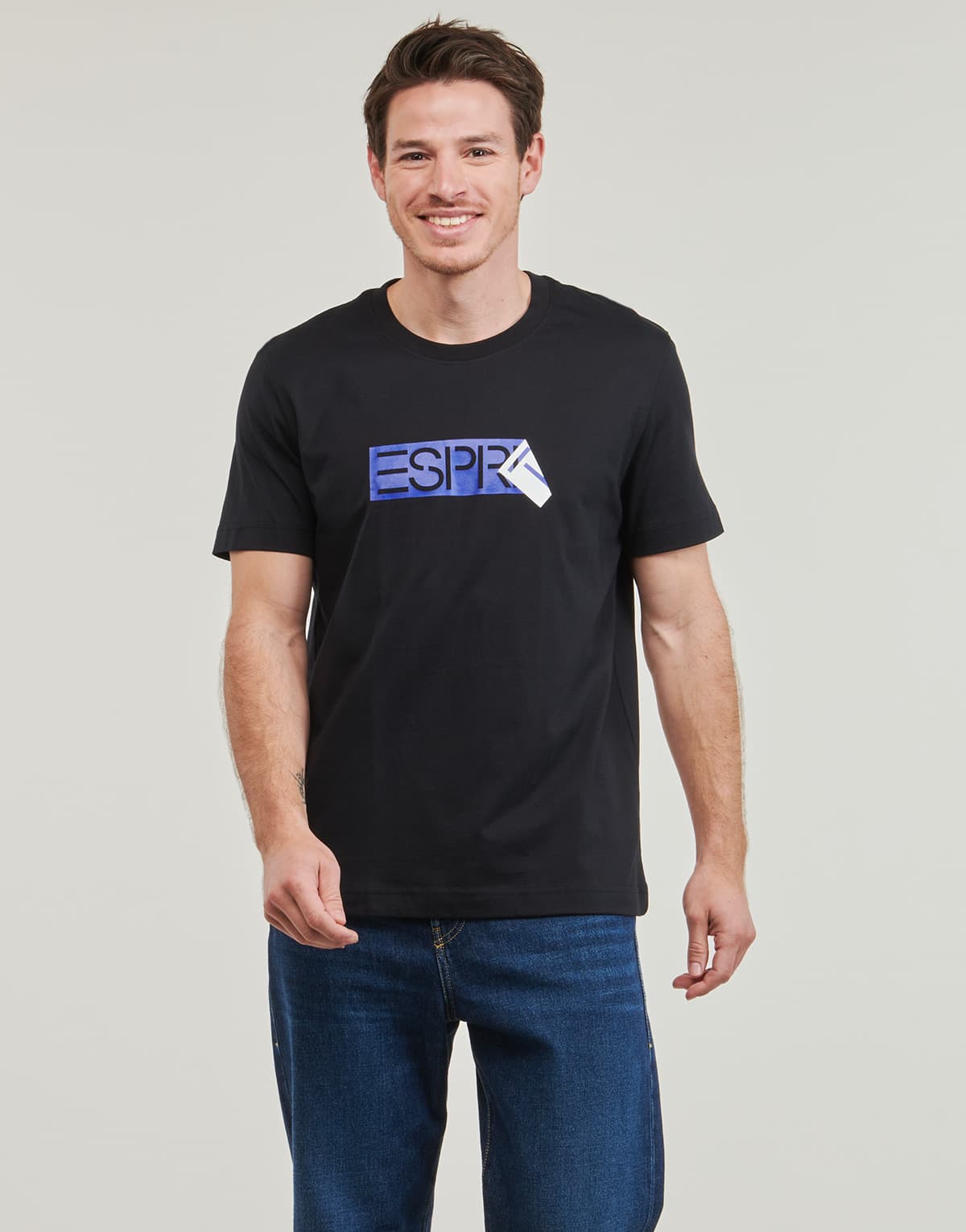 Men's T-Shirts Esprit Black