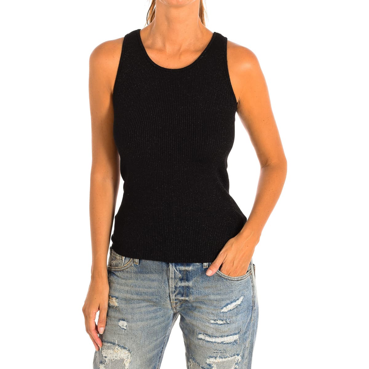 Women's Sleeveless Tops Le Temps des Cerises Black
