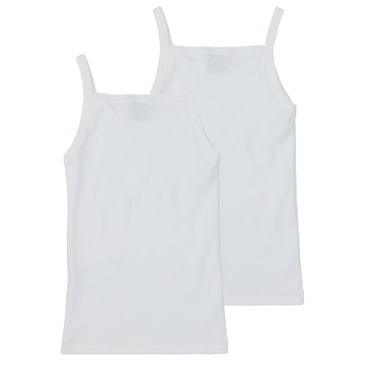 Girls' Sleeveless Tops Petit Bateau White