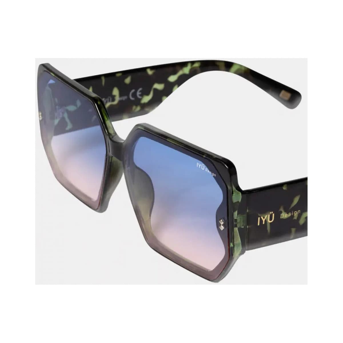 Women's Sunglasses Iyü Design Green