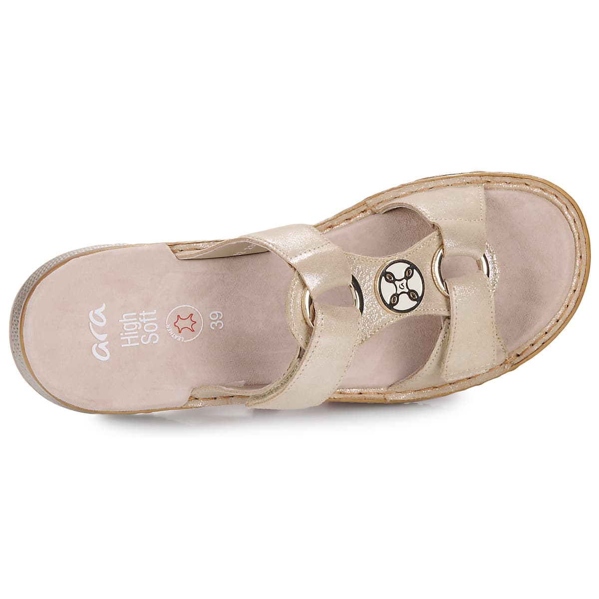 Women's Mules Ara Gold
