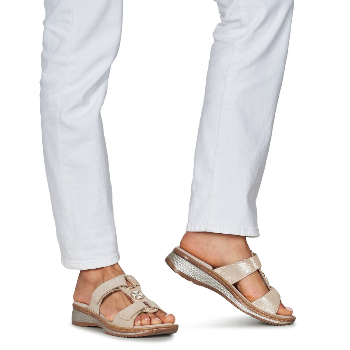 Women's Mules Ara Gold