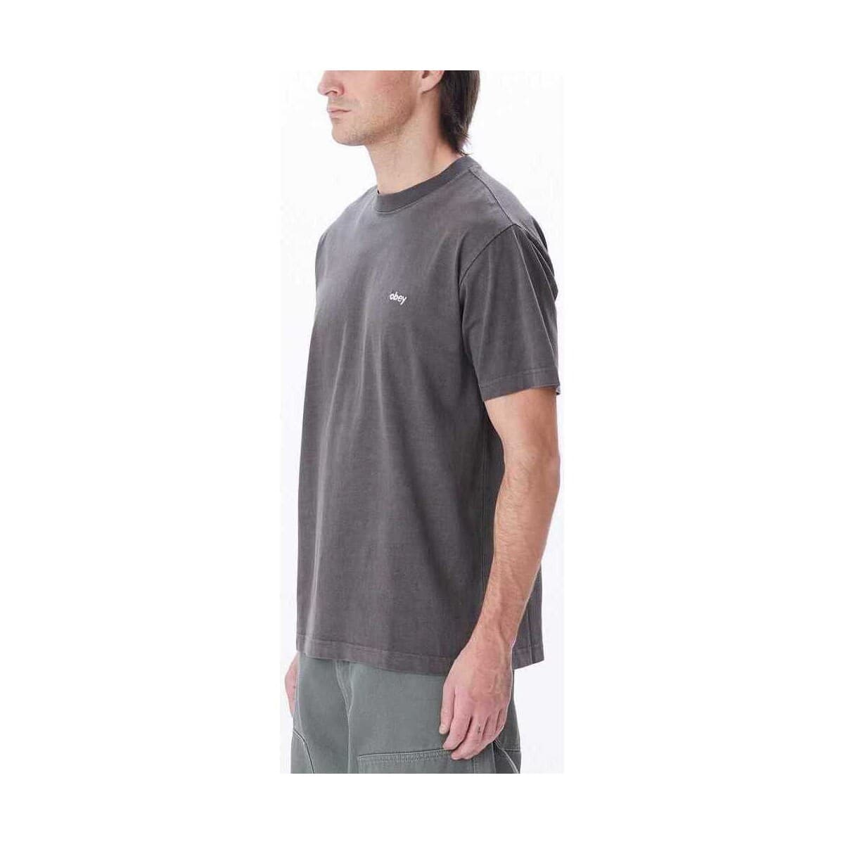 Men's T-Shirts Obey Black