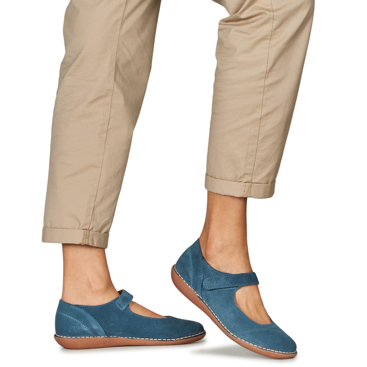 Women's Ballet Flats Dream in Green Blue