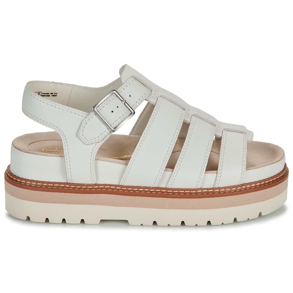 Women's Platforms Clarks White