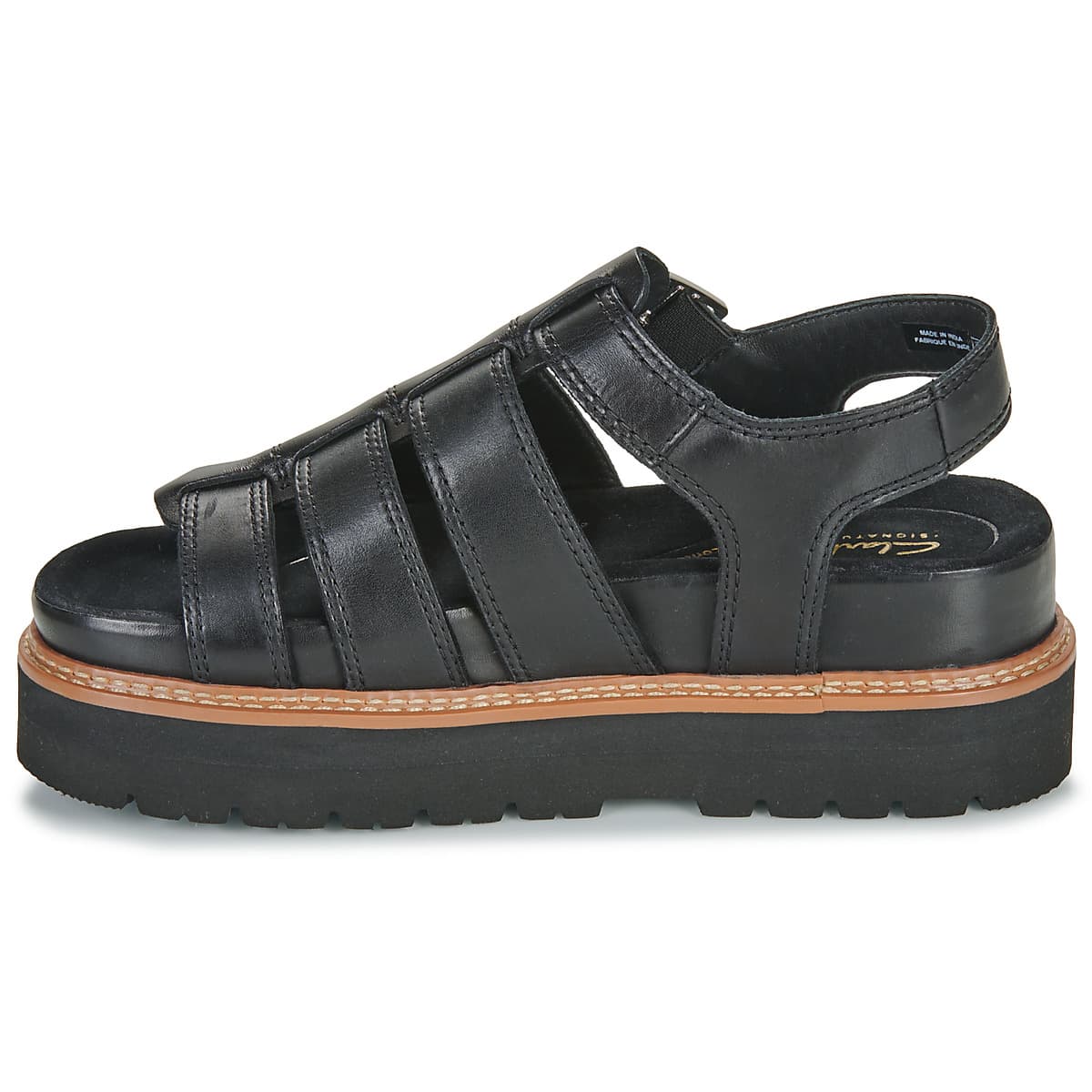 Women's Platforms Clarks Black