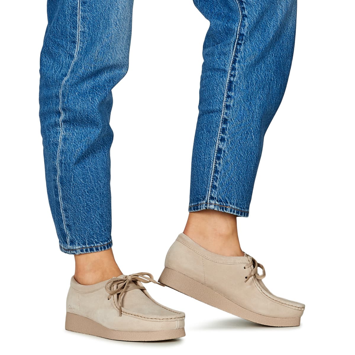 Women's Derby Shoes Clarks Beige