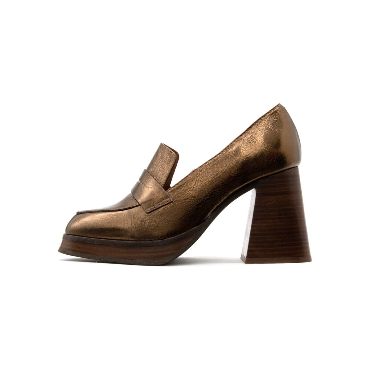 Μοκασσίνια Angel Alarcon LEATHER HIGH HEEL MOCCASINS WOMEN