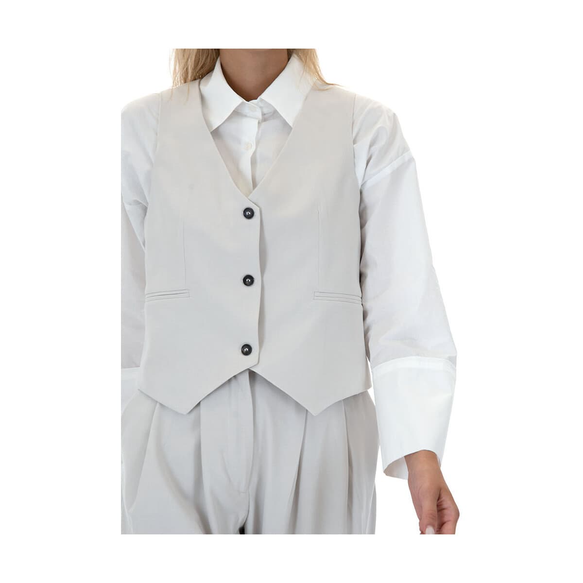 Women's Sleeveless Tops Black N Black Multicolor