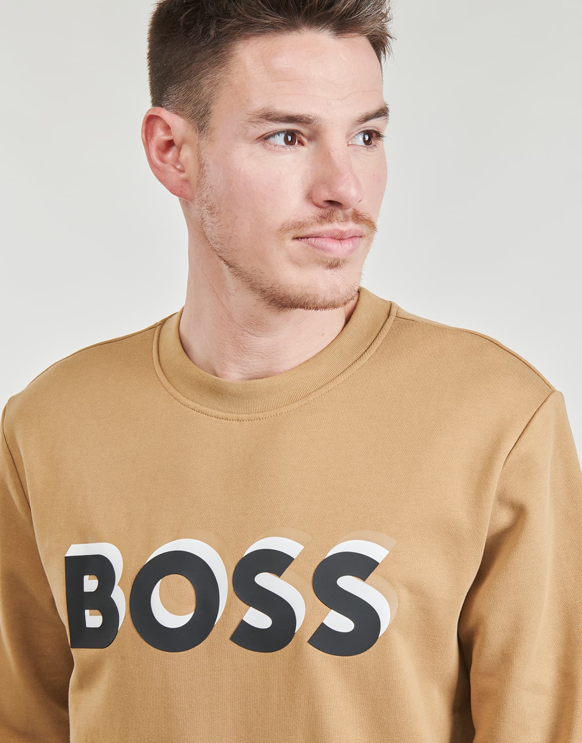 Men's Sports T-Shirts BOSS Beige