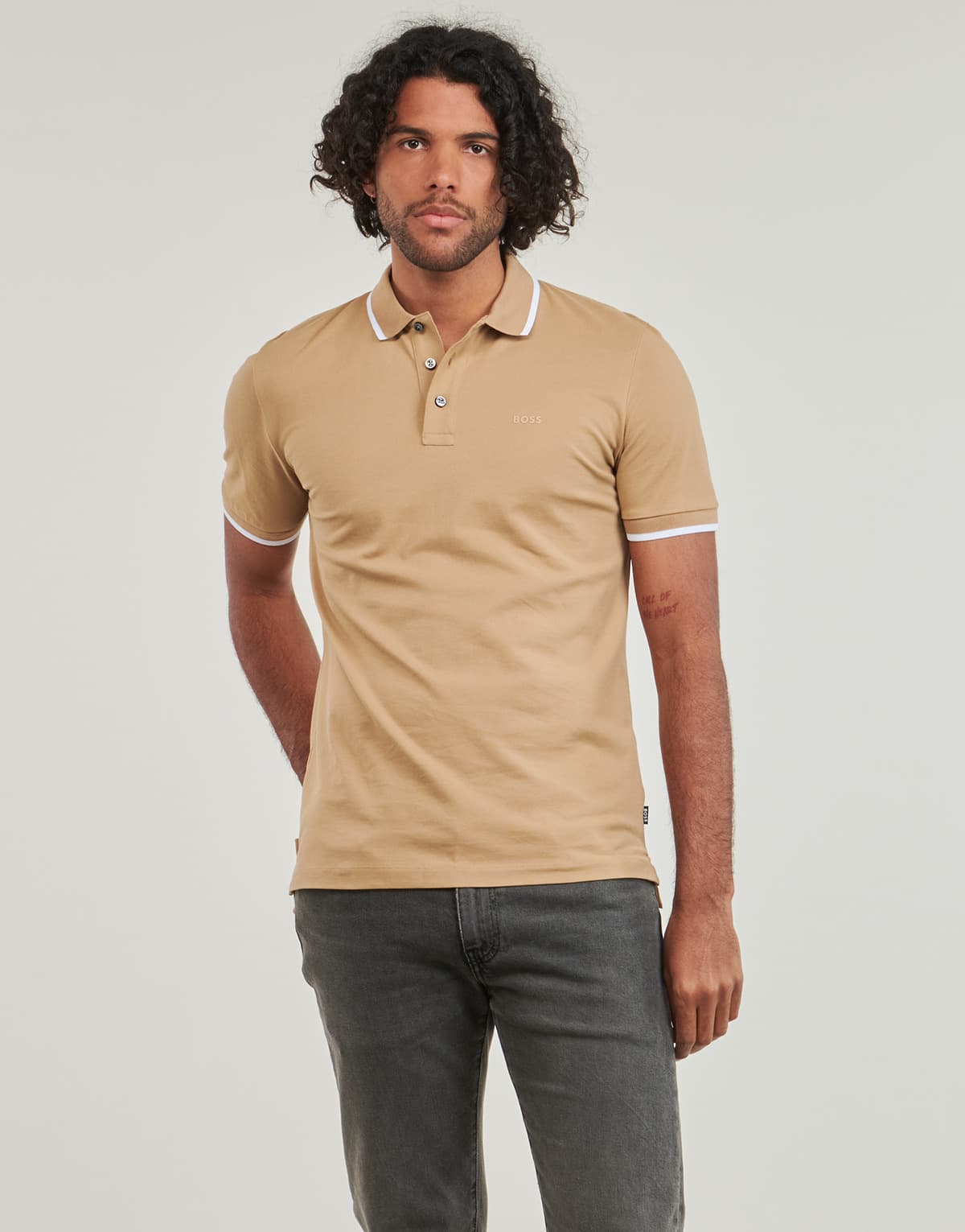 Men's Polo Shirts BOSS Beige