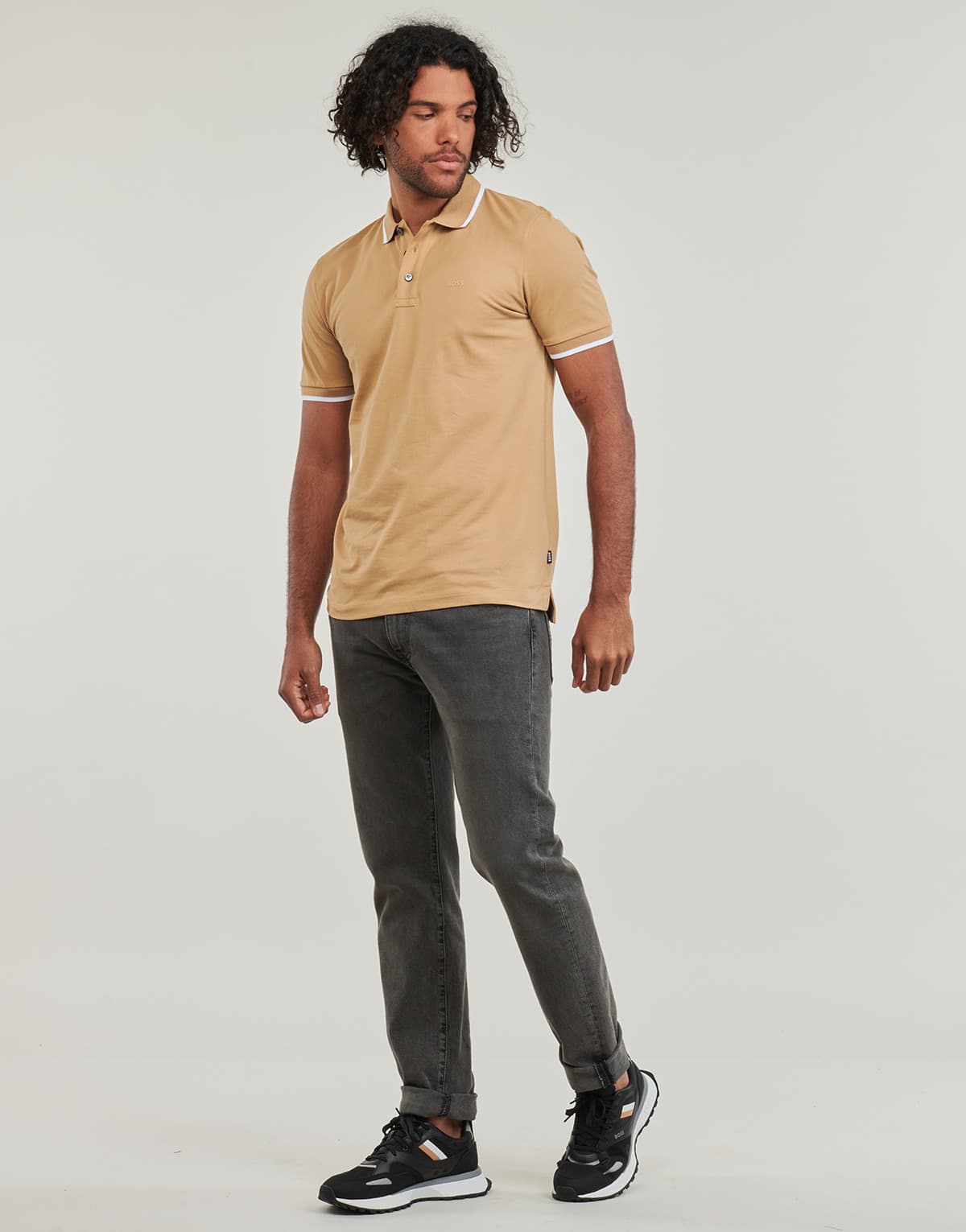 Men's Polo Shirts BOSS Beige