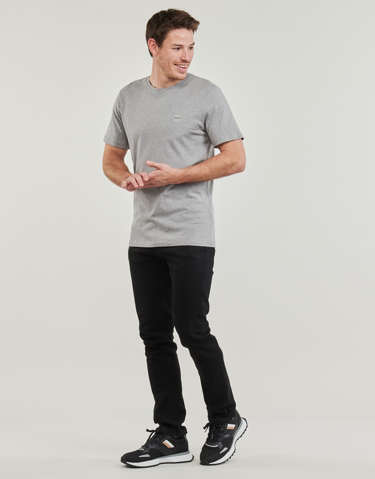 Men's T-Shirts BOSS Gray