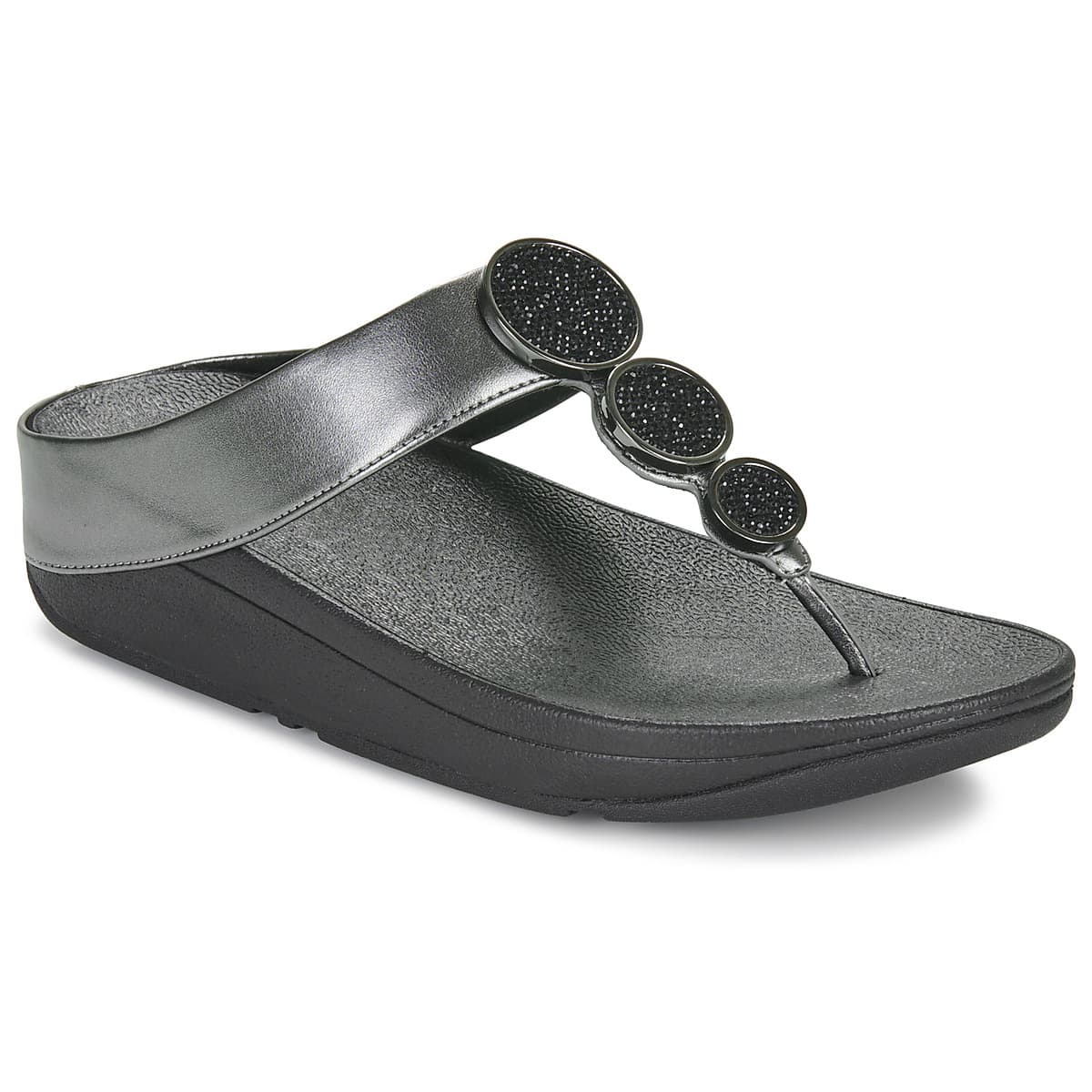Σαγιονάρες FitFlop Halo Bead-Circle Metallic Toe-